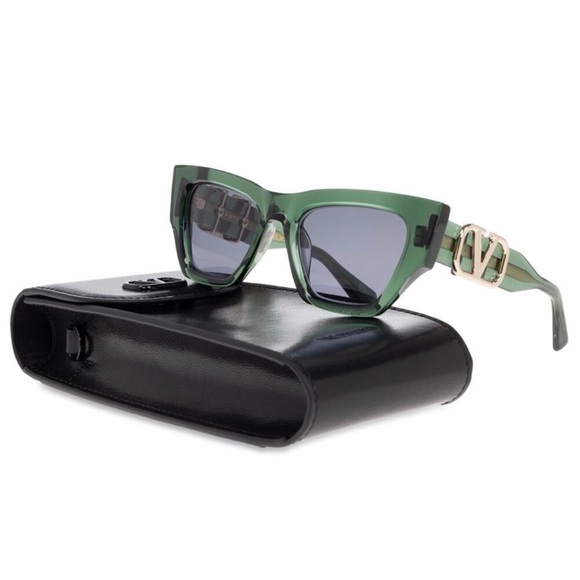Valentino V SETTE-VLS-166D, Stylish Green Sunglasses, Authentic $890 main image 9